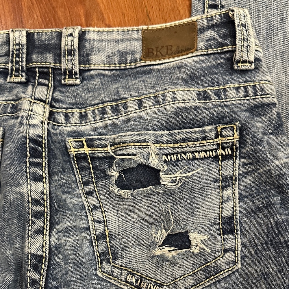 BKE Medium Blue Straight Leg Jeans - Picture 5 of 6